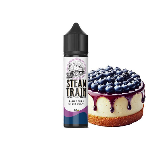 Steam Train – Disposable Edition Blueberry Cheesecake Vape Shot (10 ml & 20 ml)