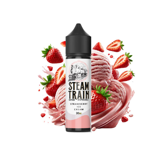 Steam Train – Disposable Edition Strawberry Ice Cream Vape Shot (10 ml & 20 ml)