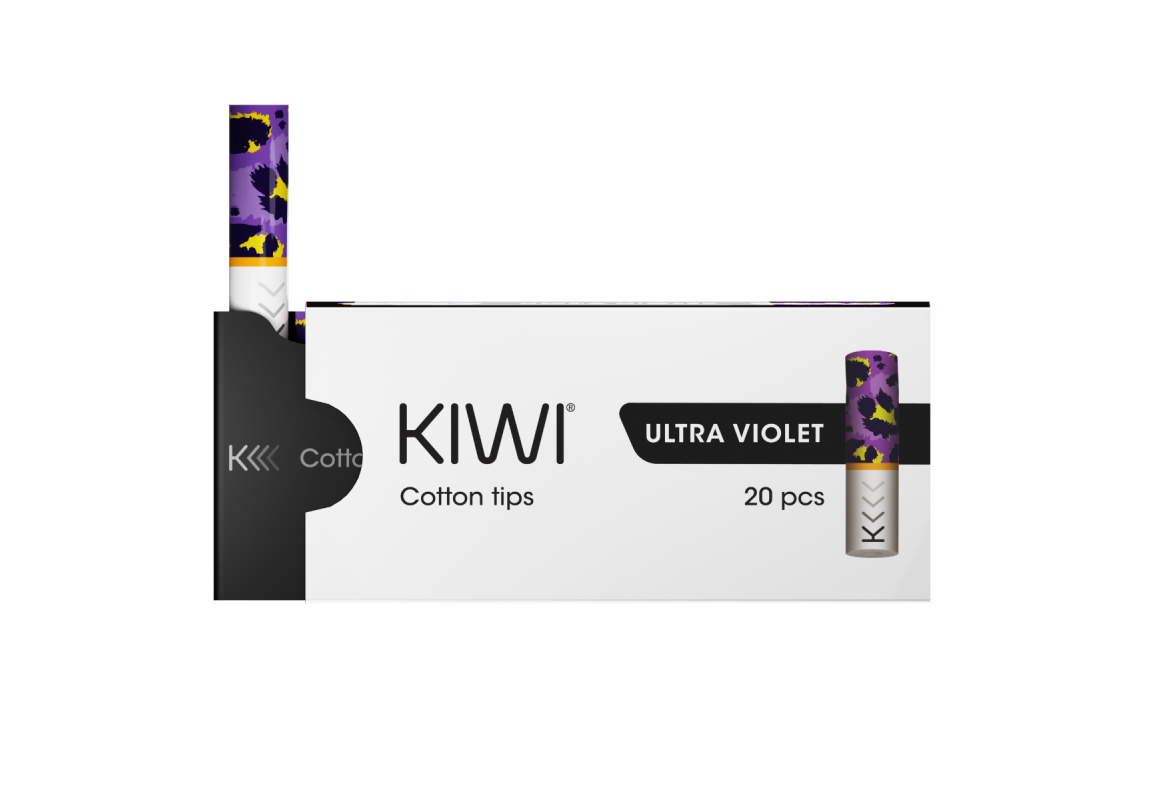 KIWI Cotton Tips – Premium Organic Cotton (Pack of 20)