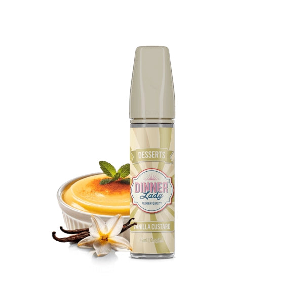 Dinner Lady Vanilla Custard Longfill – E‑Liquid | Electronic Cigarette |  Vape Shop Cyprus