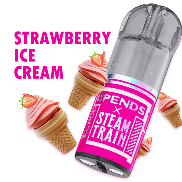 Steam Train Strawberry Ice Cream TPOD Pod 2ml – 20mg