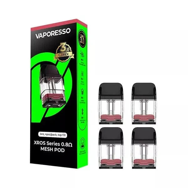 Vaporesso XROS 3ml Top-Fill 0.8Ω COREX 3.0 Cartridge – Ανταλλακτικό Pod