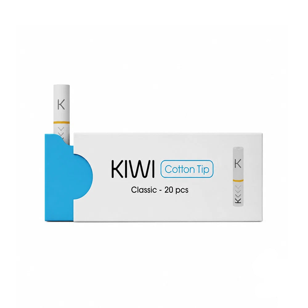 KIWI Cotton Tips – Premium Organic Cotton (Pack of 20)
