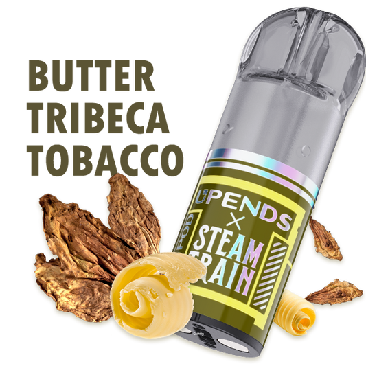 Βούτυρο Steam Train Tribeca Tobacco TPOD Pod 2ml – 20mg