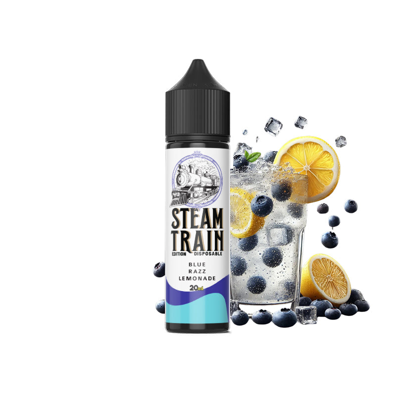 Паровой поезд – одноразовая версия Blue Razz Lemonade Vape Shot (10 мл и 20 мл)