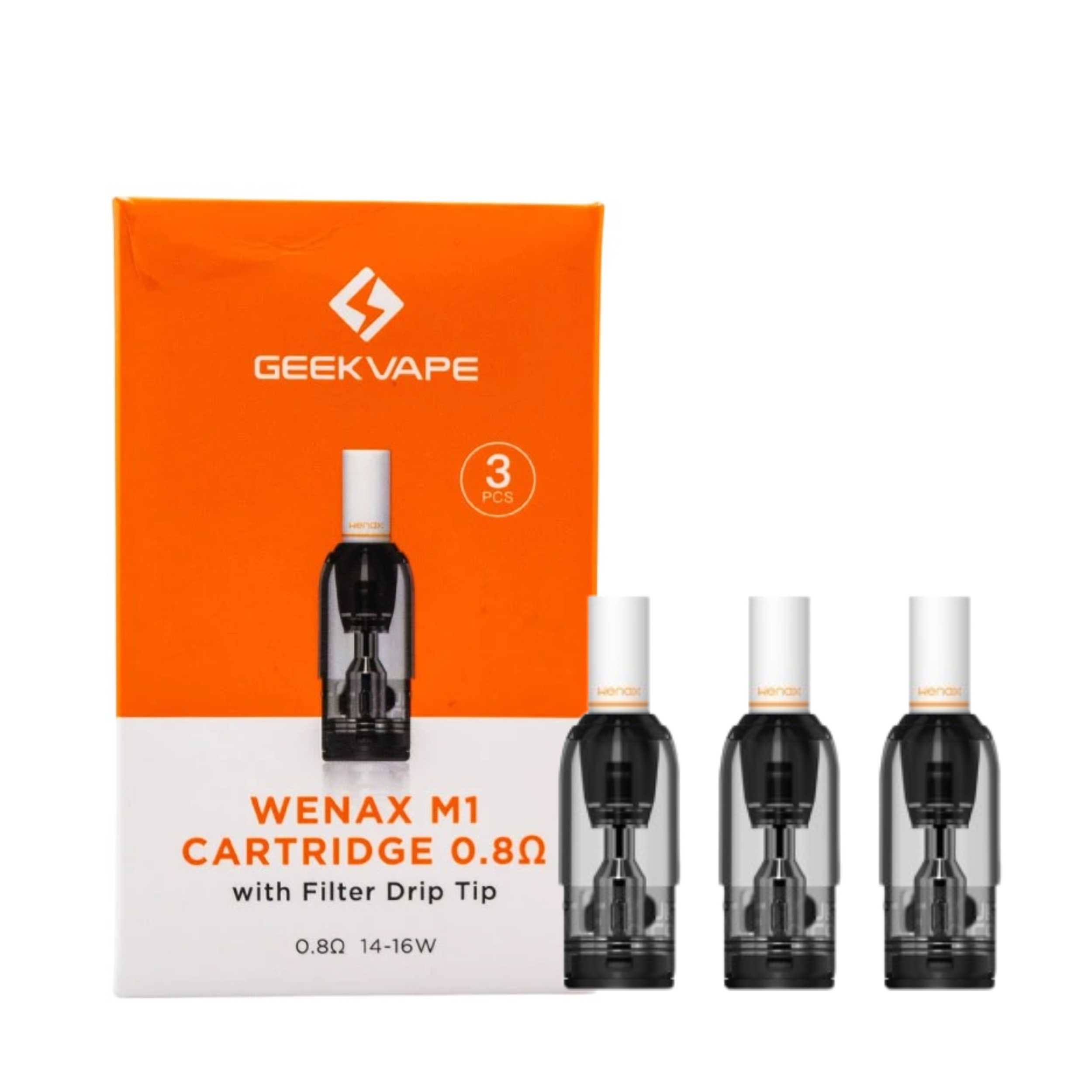Geekvape Wenax M1 Replacement Pod 0.8Ω – Filter Drip Tip
