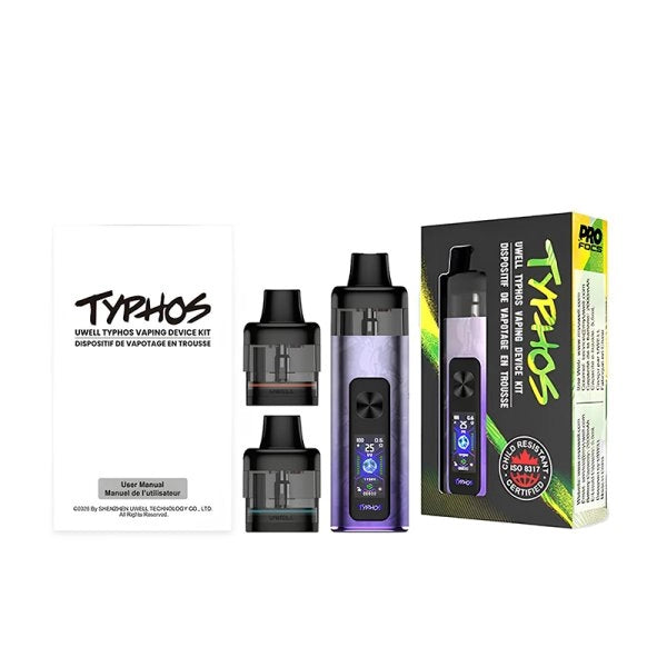 Κιτ Pod Uwell Typhos MTL/RDL – Πλήρες κιτ εκκίνησης