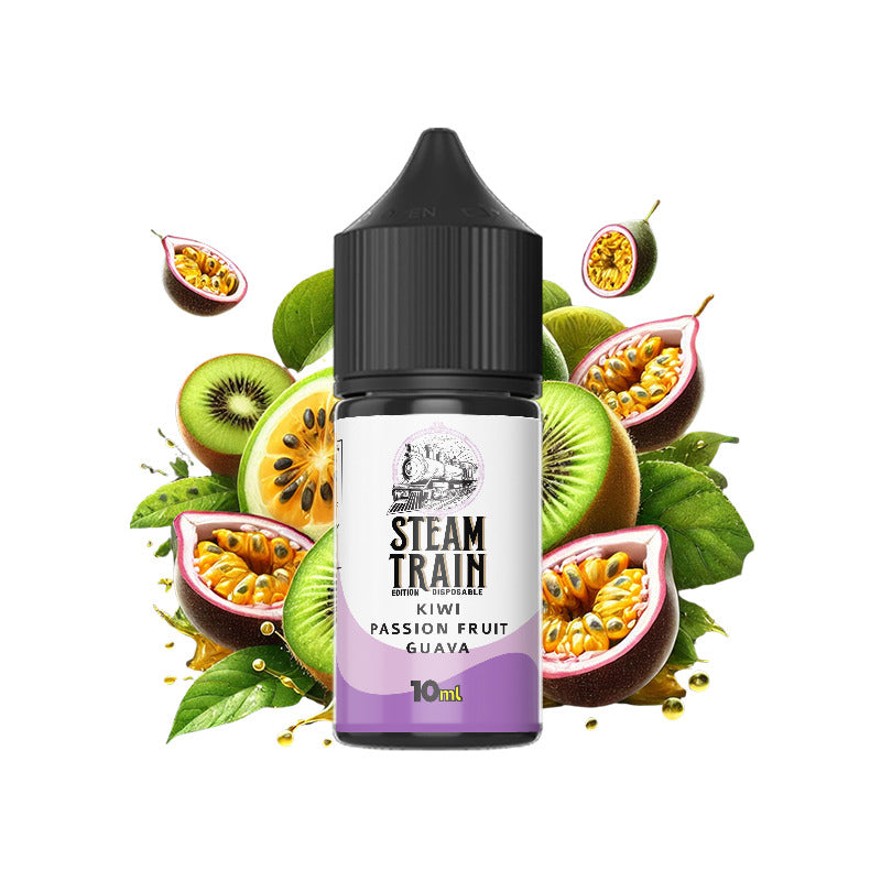 Steam Train – Disposable Edition Kiwi Passion Fruit Guava Vape Shot (10 ml & 20 ml)