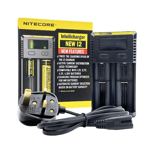 Nitecore Intellicharge New i2 – Dual-Slot Smart Battery Charger