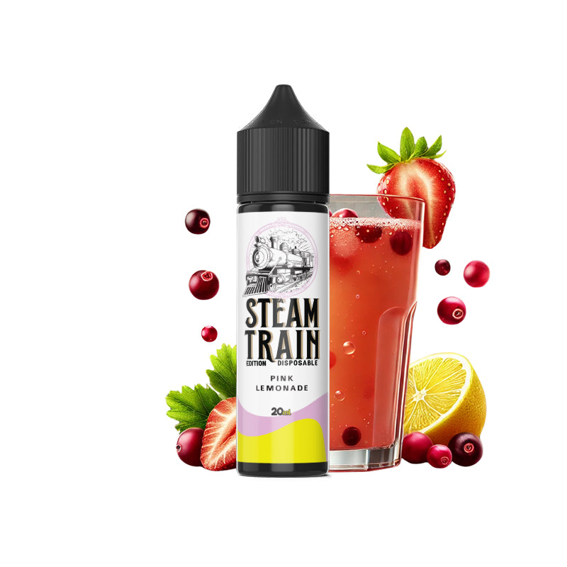 Steam Train – Disposable Edition Pink Lemonade Vape Shot (10 ml & 20 ml)