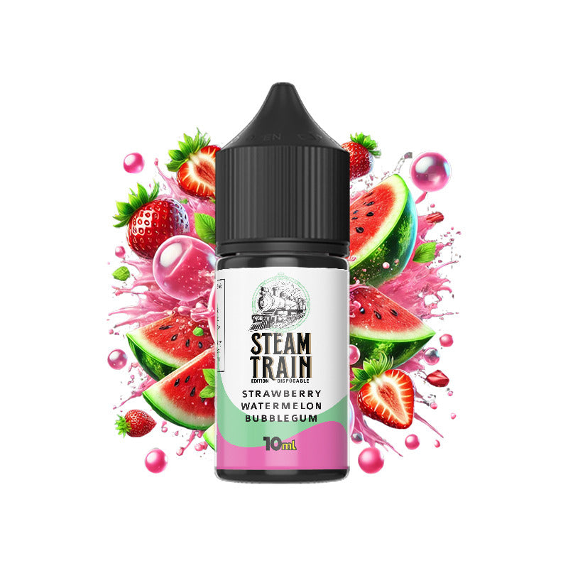 Steam Train – Vape Shot μιας χρήσης με φράουλα και καρπούζι (10 ml &amp; 20 ml)