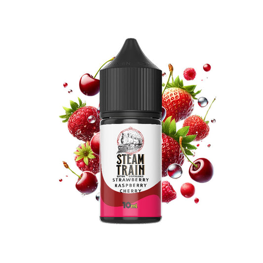 Steam Train – Disposable Edition Strawberry Raspberry Cherry Vape Shot (10 ml & 20 ml)