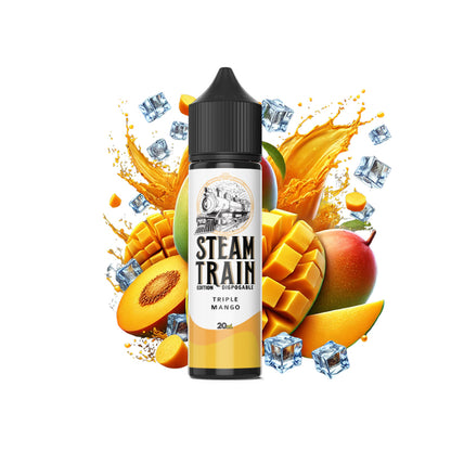 Steam Train – Disposable Edition Triple Mango Vape Shot (10 ml & 20 ml)
