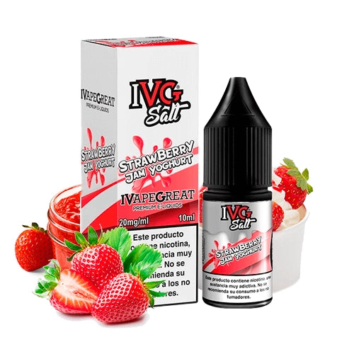 IVG Strawberry Jam Yogurt Nic Salt E-Liquid 10ml 20mg