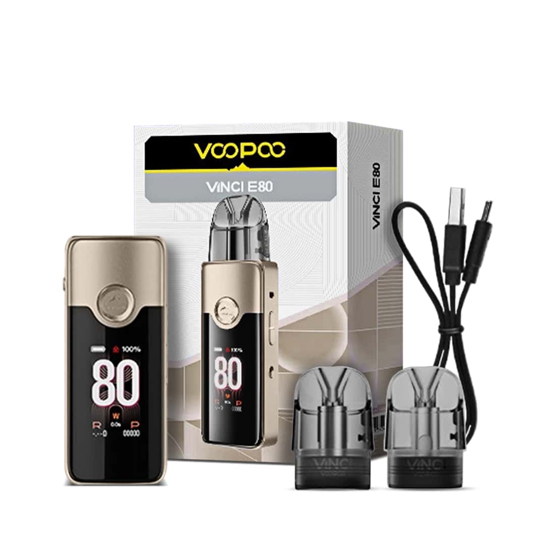 VooPoo Vinci E80 Pod System – набор Pod Mod мощностью 80 Вт