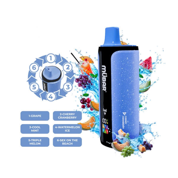 Mübar 6en1 240K Disposable – Bold & Classic (6 Flavours)