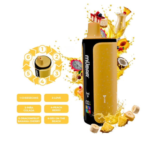 Mübar 6en1 240K Disposable – Sweet Creamy (6 Flavours)