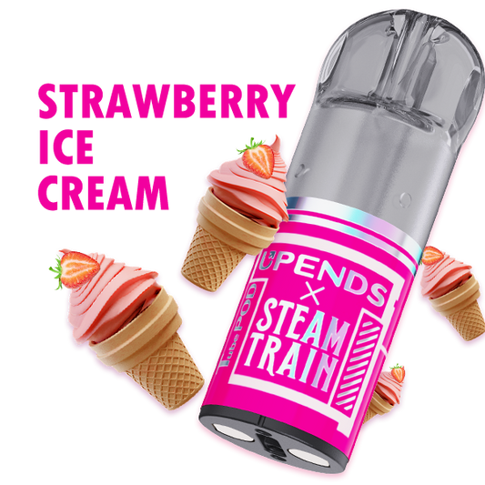 Steam Train Strawberry Ice Cream TPOD Pod 2ml – 20mg