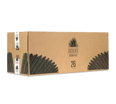 Coco Loco 26mm Premium Shisha Charcoal – 20kg Wholesale
