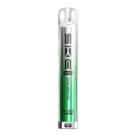 SKE Crystal Bar – Sour Apple Ice 1000 Disposable Vape – 20 mg / 2 ml
