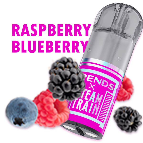 Капсулы Steam Train Raspberry Blueberry TPOD 2 мл – 20 мг